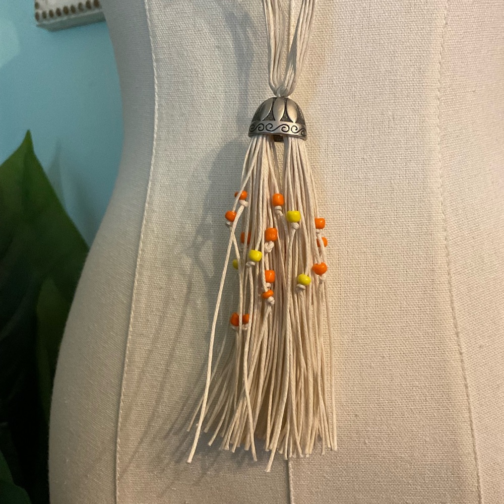 Elegant Beaded Necklace with Silver Accents
